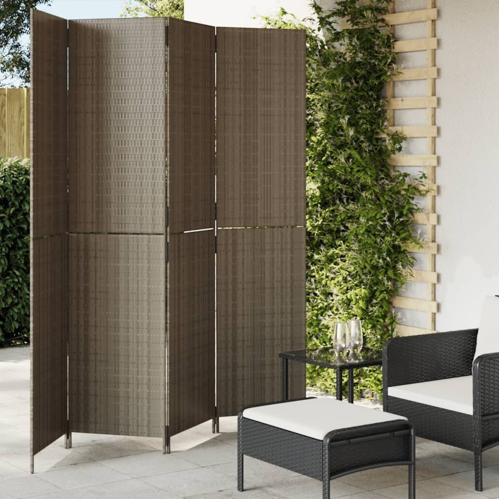 VidaXL Kamerscherm 4 Panel Grijs - 35% Korting! Topdeal!