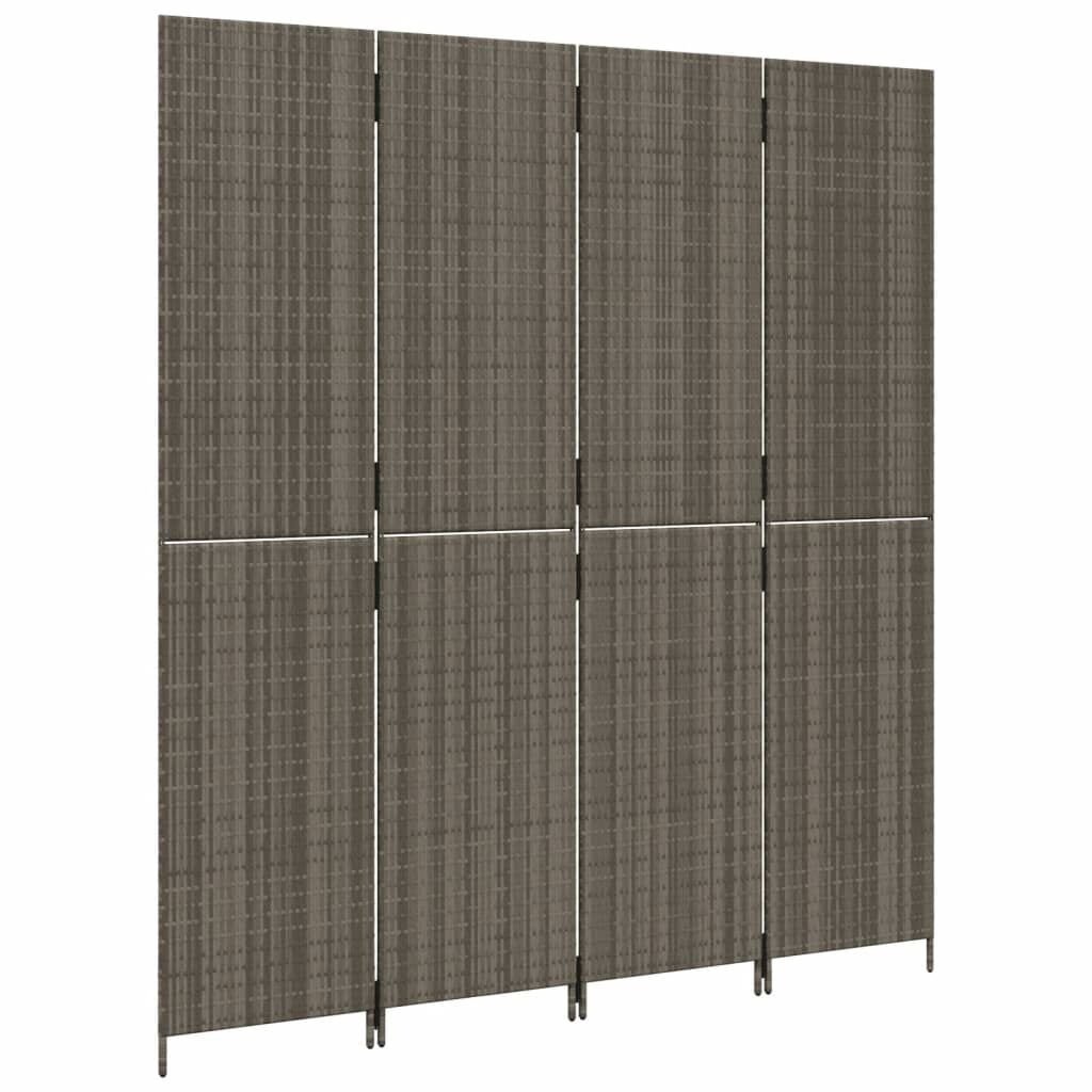 VidaXL Kamerscherm 4 Panel Grijs - 35% Korting! Topdeal!
