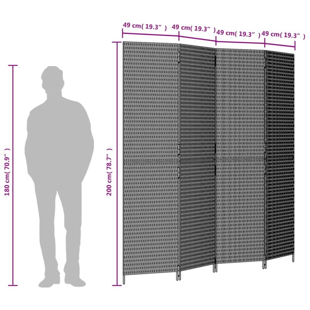 VidaXL Kamerscherm 4 Panel Grijs - 35% Korting! Topdeal!