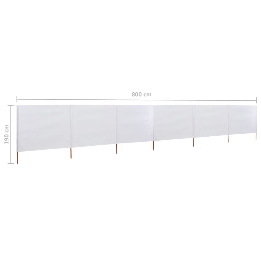 VidaXL Windscherm 800cm Zandwit - 40% Korting!
