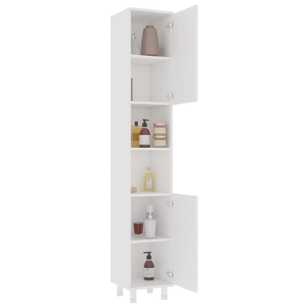 vidaXL Badkamerkast Wit 30x30x179cm - 40% Korting!