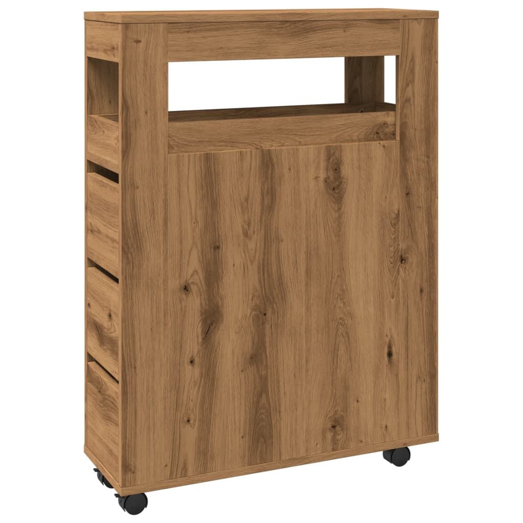 vidaXL Badkamerkast Smal Eiken - 35% Korting!