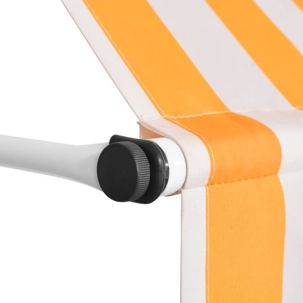 VidaXL Luifel 250cm Oranje/Wit - Zo Goed Als Nieuw! -46%