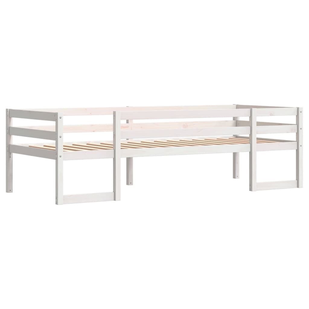 Kinderbedframe Grenenhout 90x200 Wit - 40% Korting!