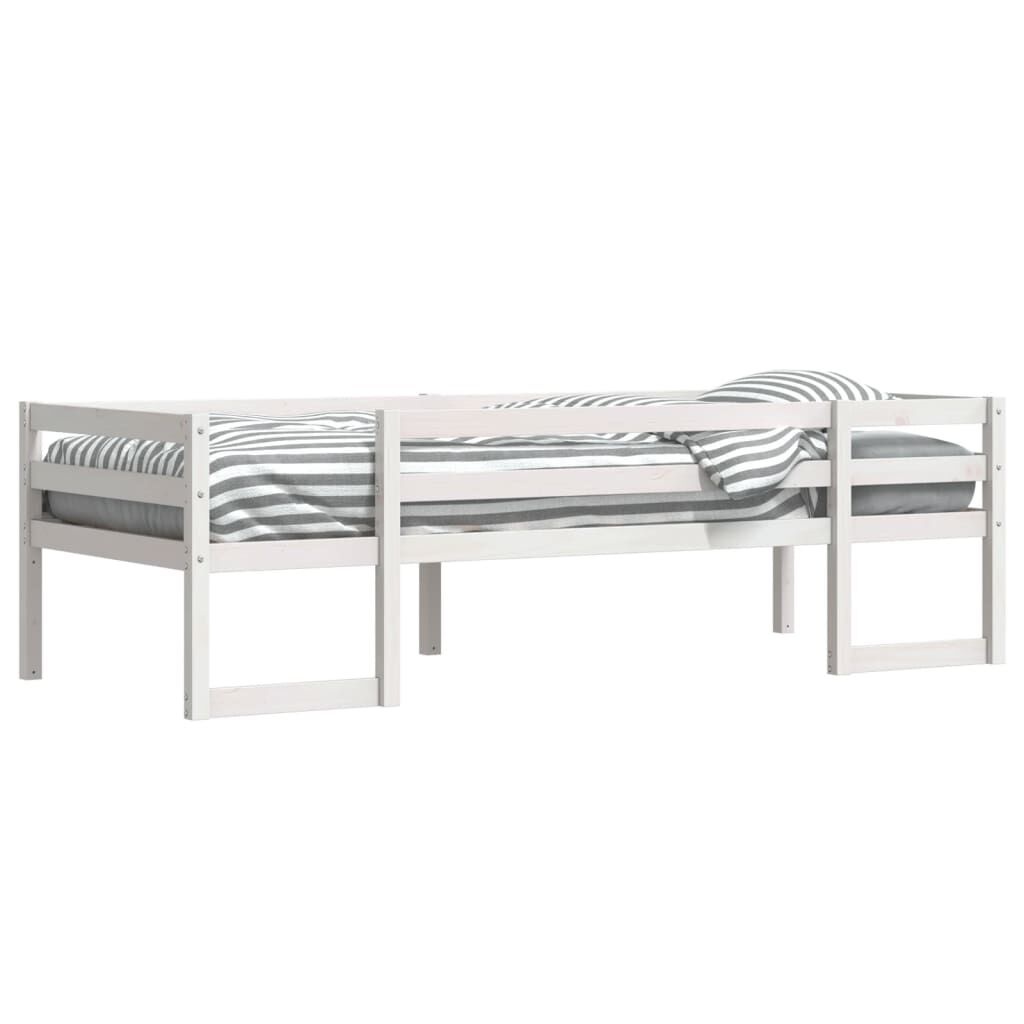 Kinderbedframe Grenenhout 90x200 Wit - 40% Korting!