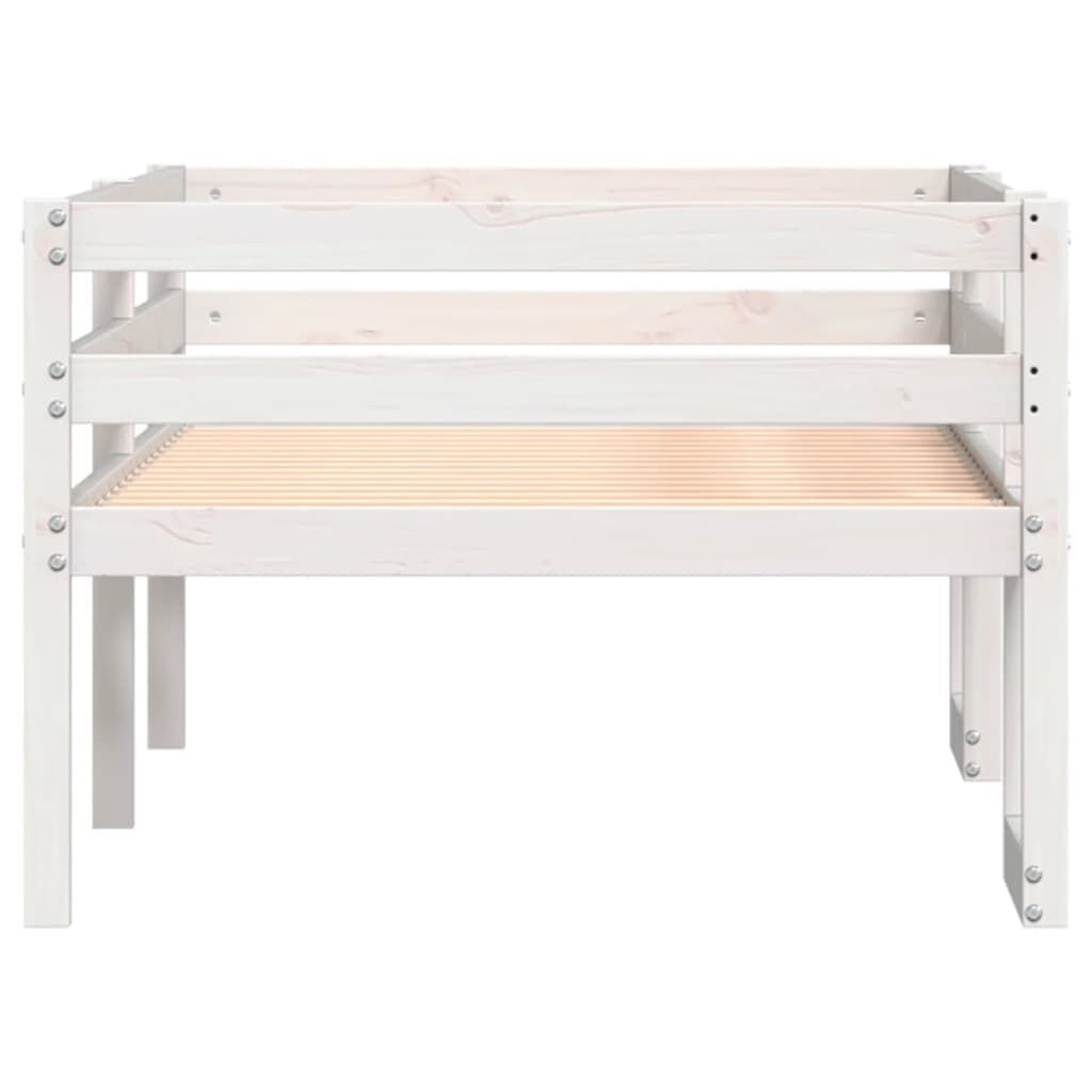 Kinderbedframe Grenenhout 90x200 Wit - 40% Korting!