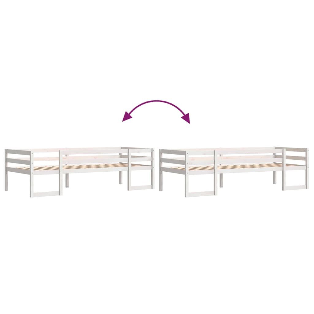 Kinderbedframe Grenenhout 90x200 Wit - 40% Korting!