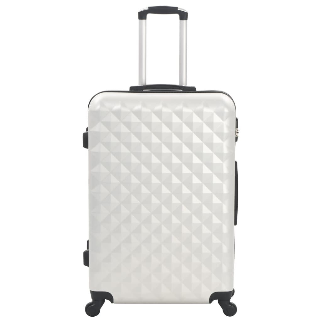 vidaXL Kofferset 3-delig Zilver - Hard ABS, Nieuw! -35%