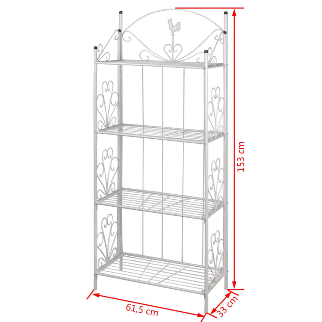 Plantenrek Maria Wit - 4 Etages - Nu 40% Korting!