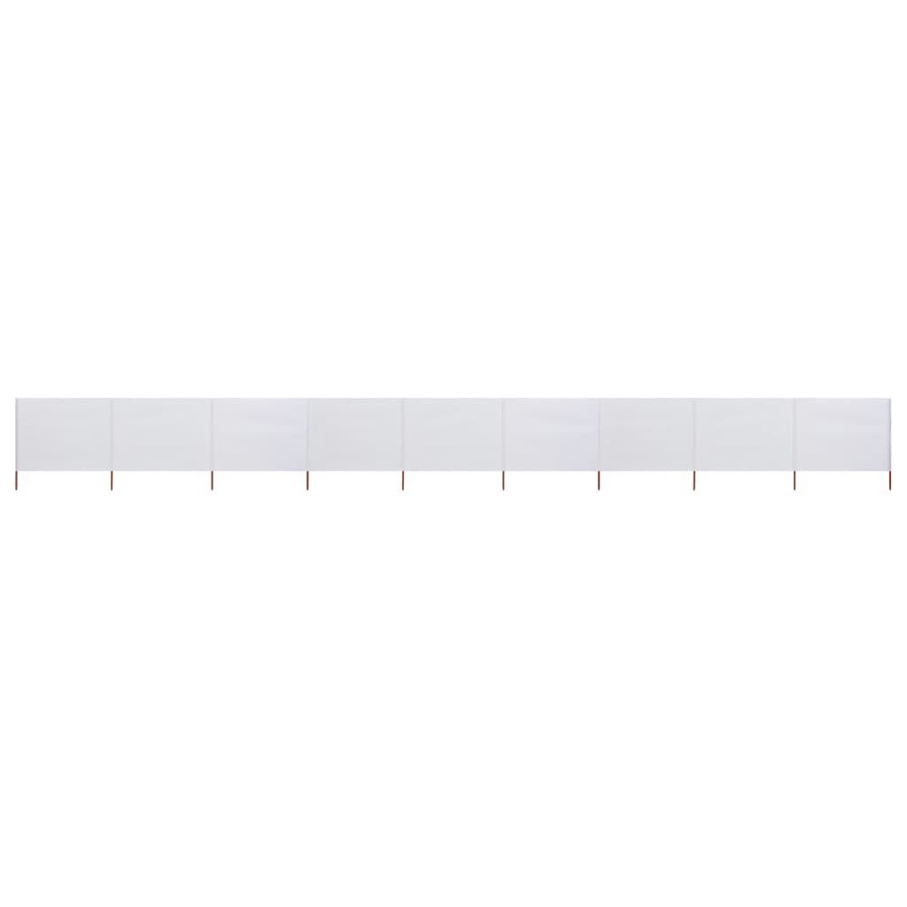 vidaXL Windscherm 9-Panelen Zandwit 1200x160cm - 40% Korting!