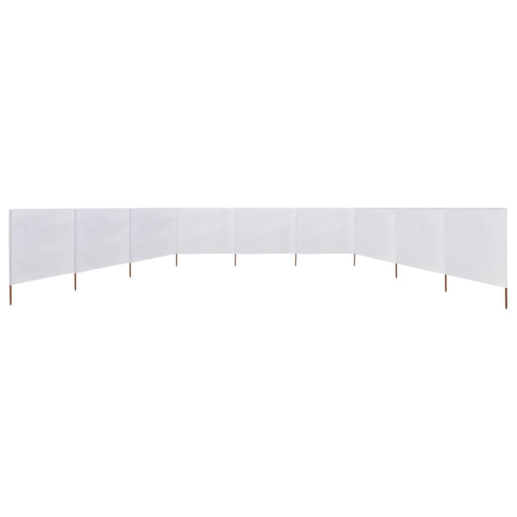 vidaXL Windscherm 9-Panelen Zandwit 1200x160cm - 40% Korting!