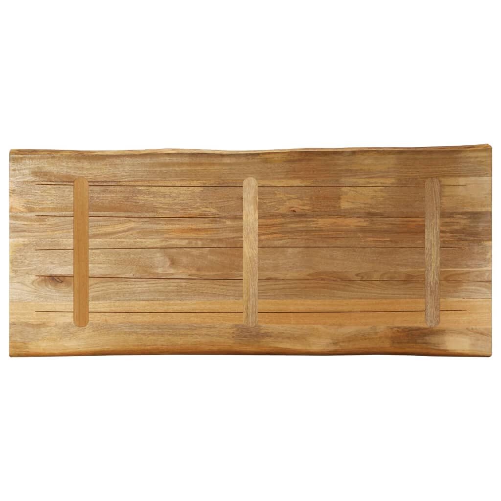 Massief Mango Tafelblad 140x60cm - Natuurlijke Rand - 35% Korting!