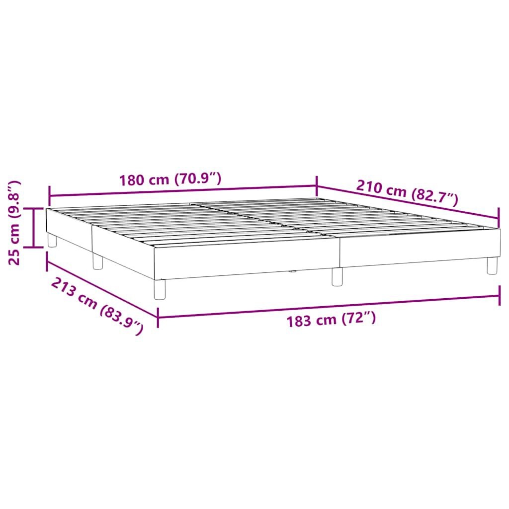 Boxspring Donkergrijs 180x210cm - Zo Goed Als Nieuw - 40% Korting!