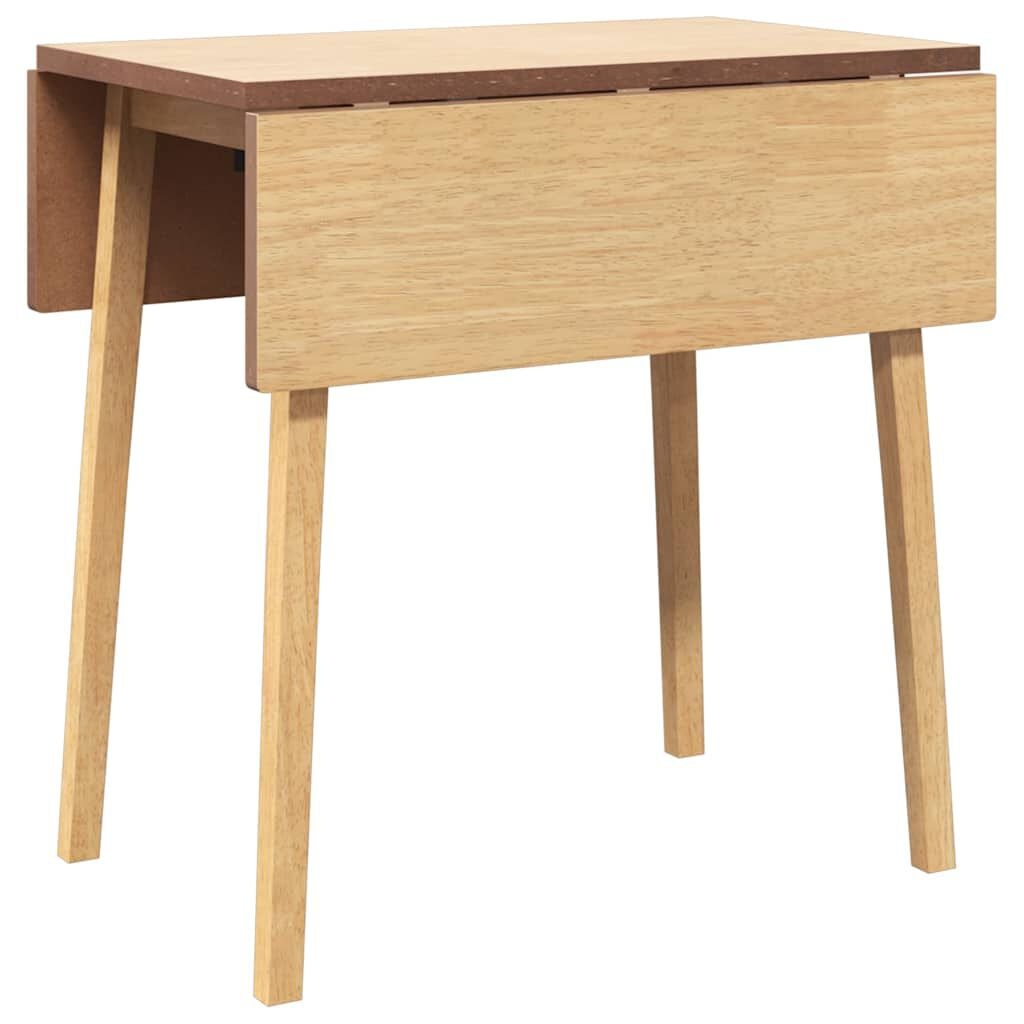 VidaXL Eettafel Massief Rubberhout Naturel - 40% Korting!