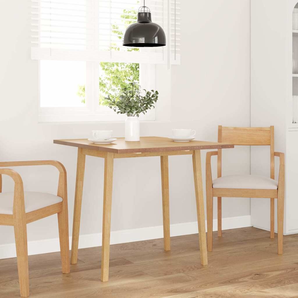 VidaXL Eettafel Massief Rubberhout Naturel - 40% Korting!