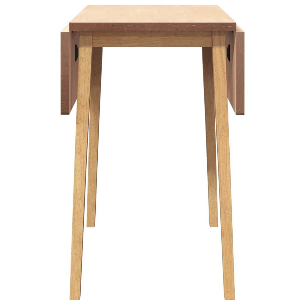 VidaXL Eettafel Massief Rubberhout Naturel - 40% Korting!
