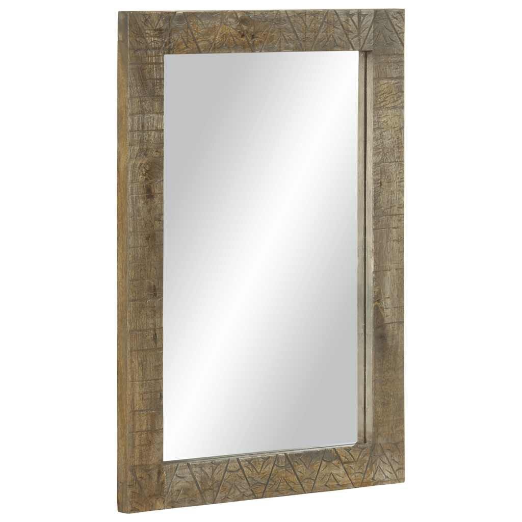vidaXL Badkamerspiegel Mangohout 50x70cm - 35% Korting!