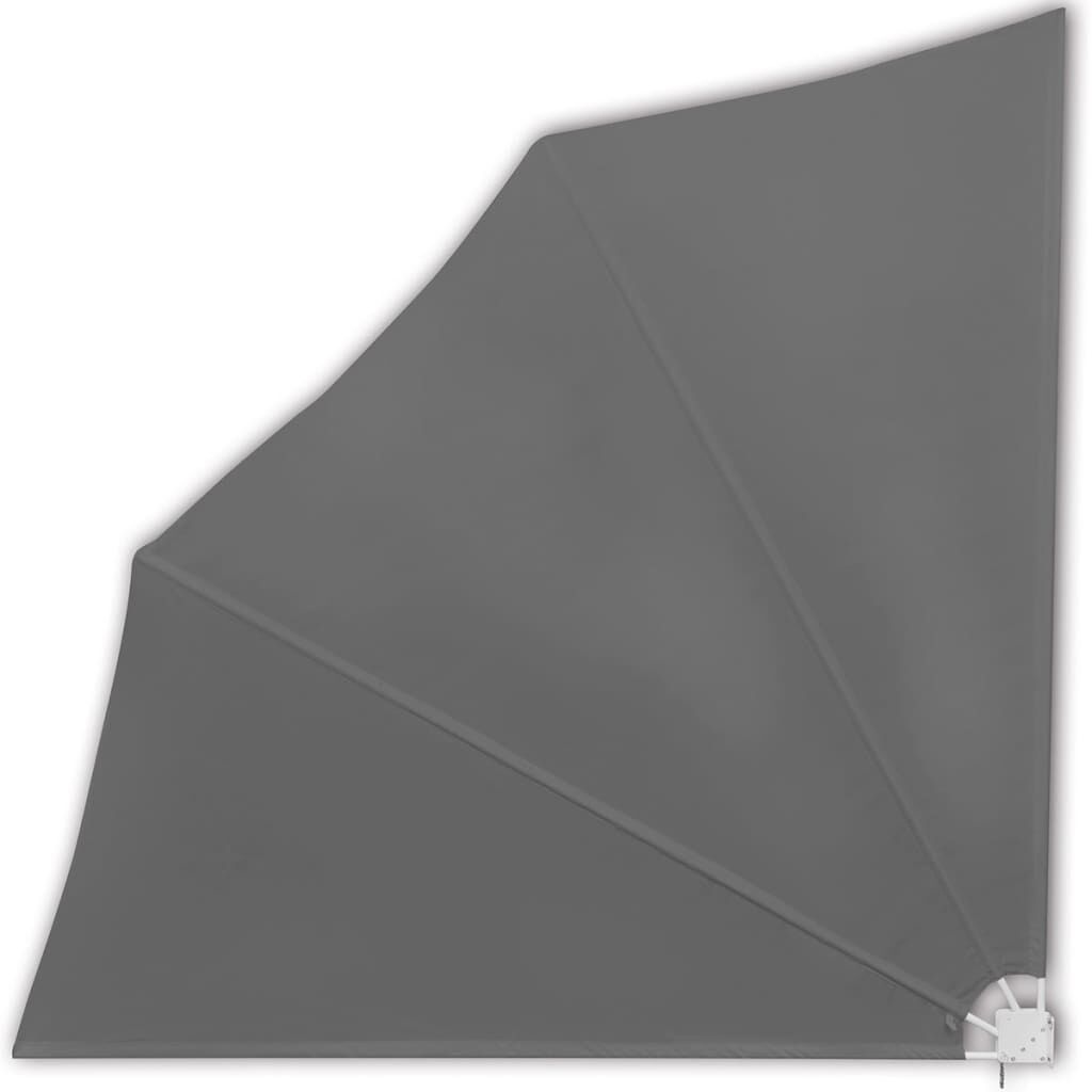 vidaXL Balkonscherm Inklapbaar 140x140 Grijs - 40% Korting!