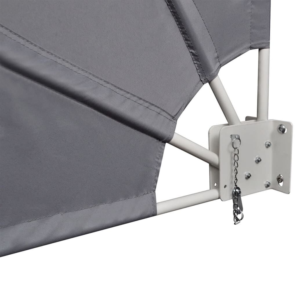 vidaXL Balkonscherm Inklapbaar 140x140 Grijs - 40% Korting!