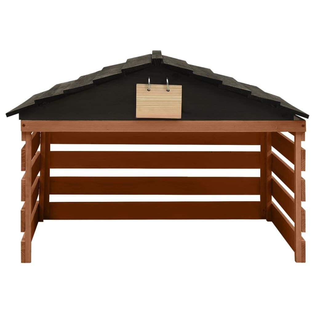 Overkapping Grasmaaier Vurenhout 78x74cm - 40% Korting!
