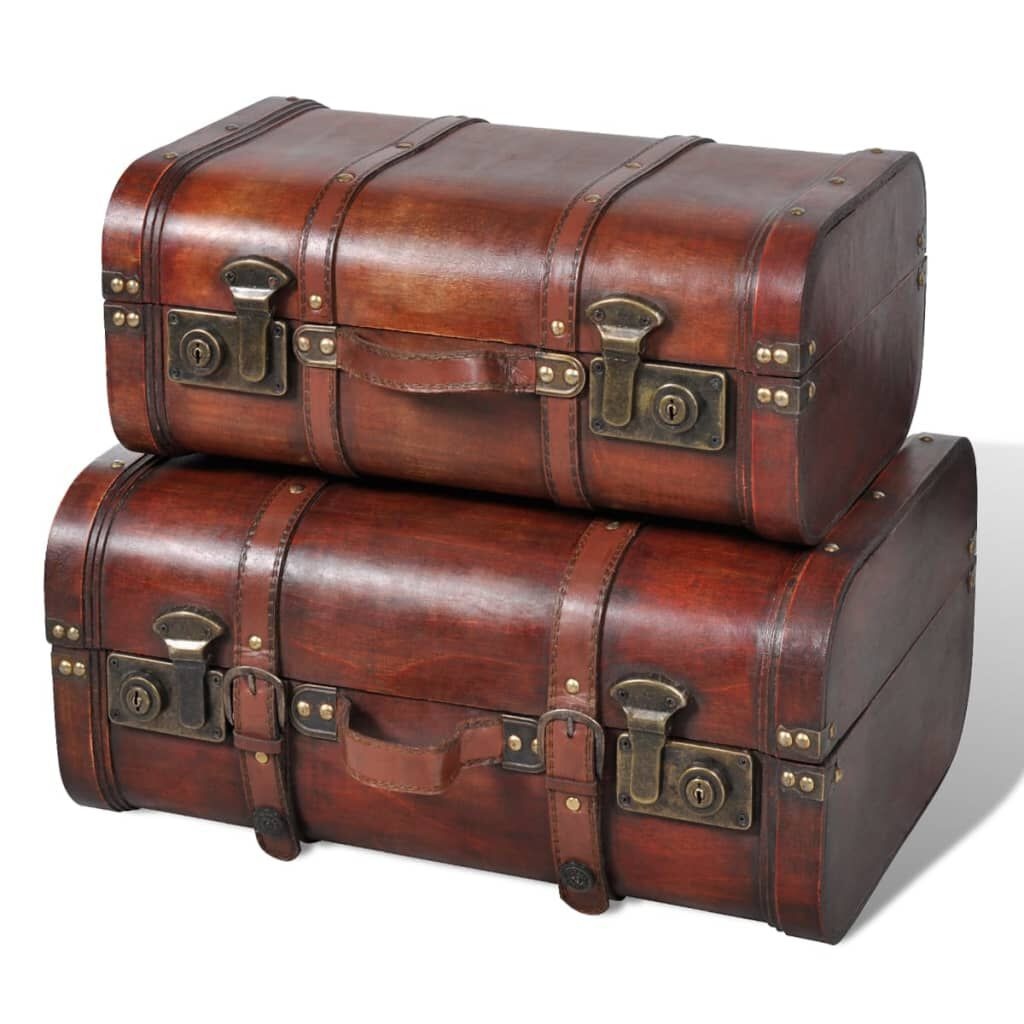 VidaXL Schatkisten 2 st. Vintage Bruin -40% Korting!