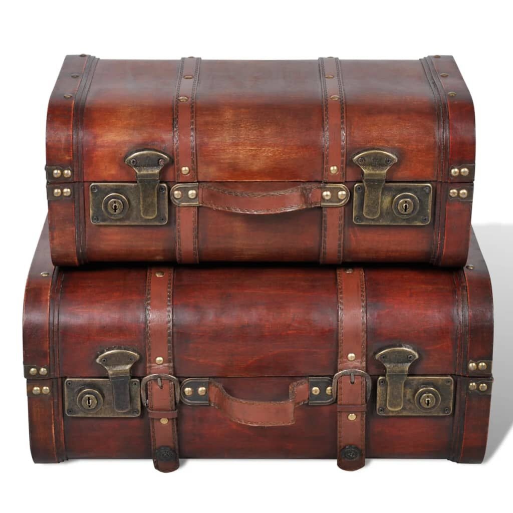 VidaXL Schatkisten 2 st. Vintage Bruin -40% Korting!