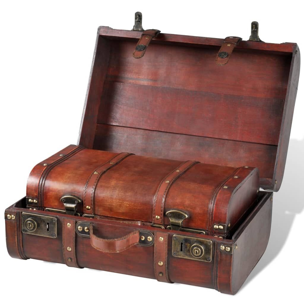 VidaXL Schatkisten 2 st. Vintage Bruin -40% Korting!