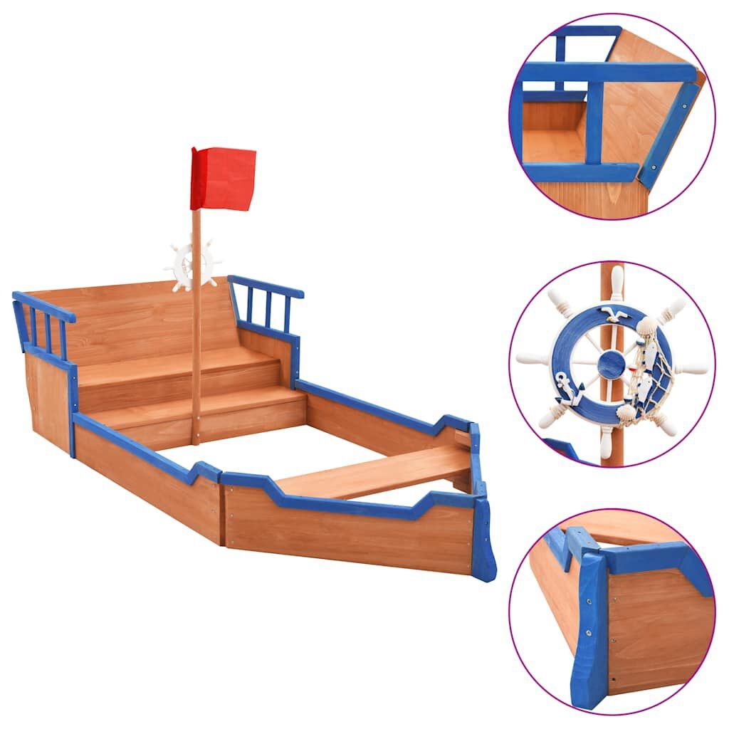 Piratenschip Zandbak 190cm - Topdeal! 35% Korting!