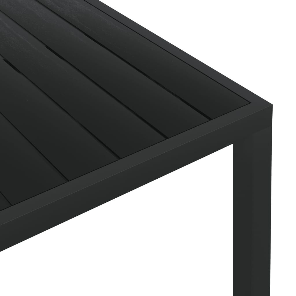 vidaXL Tuintafel 185cm Zwart - 40% Korting! (Beschadigde Verpakking)