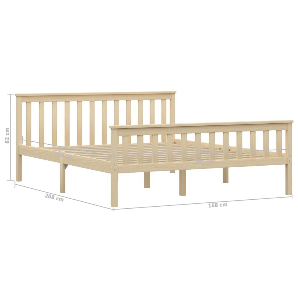 Grenen Bedframe 160x200 Naturel - 35% Korting! Ongebruikt