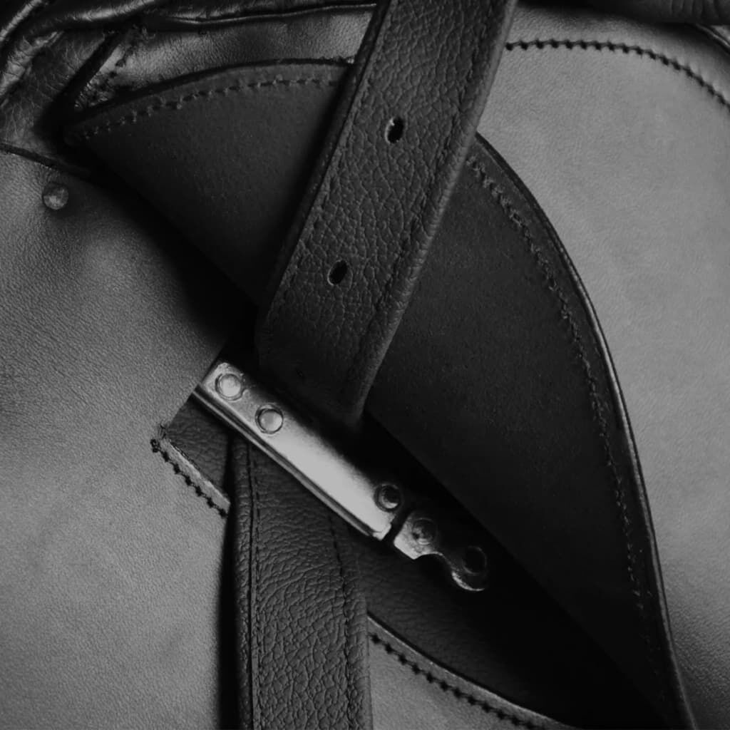 Lederen Paardrijzadel Set 17.5" Zwart - 35% Korting!