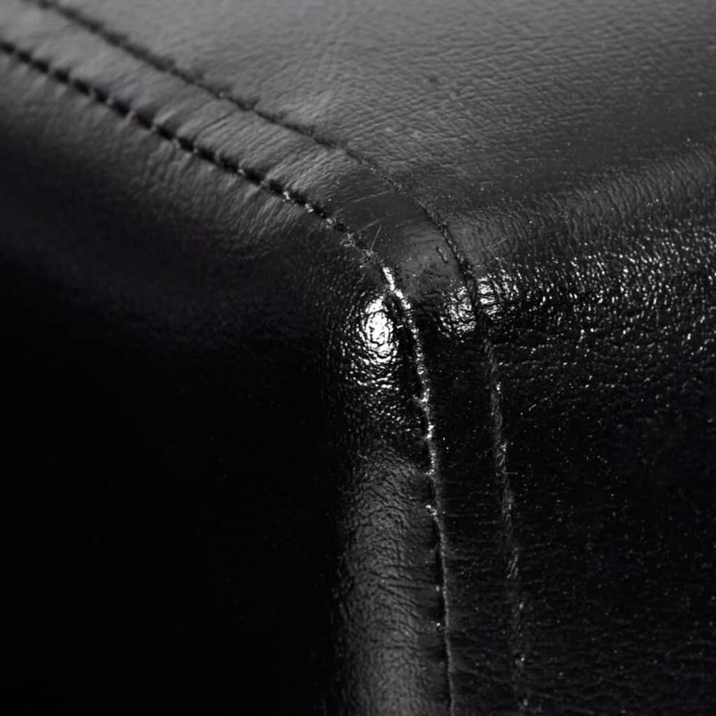 VidaXL Kubus Fauteuil Zwart Kunstleer - 55% Korting!
