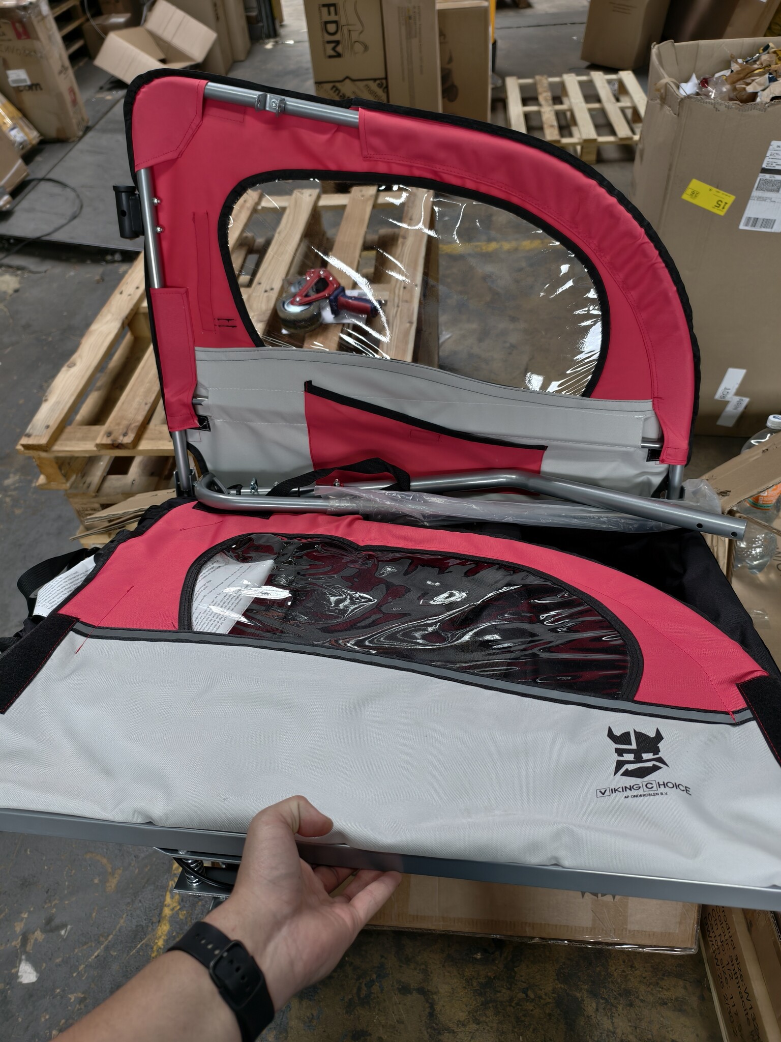 Fietskar Kind Rood met Schokbreker - 55% Korting!