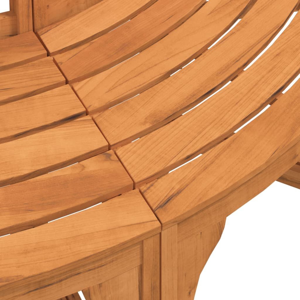 VidaXL Halfronde Boombank Eucalyptus - 64% Korting! (Beschadigd)