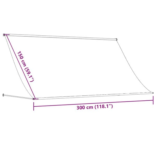 Luifel 300x150 cm Antraciet - 46% Korting!