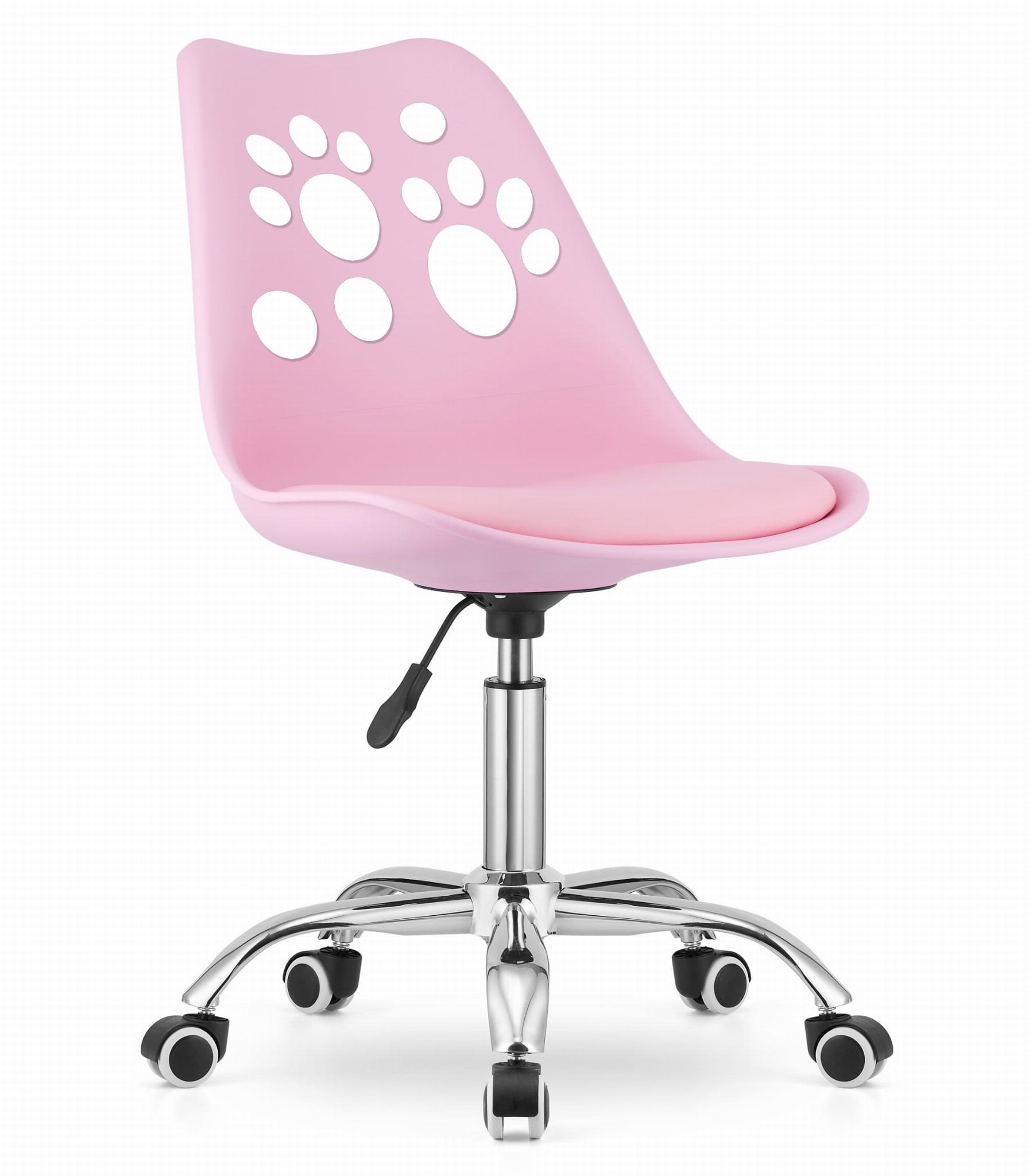 Roze Kinderbureaustoel PRINT - Verstelbaar - 55% Korting!
