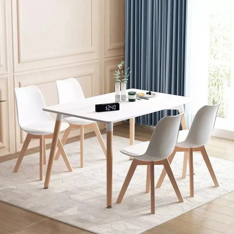 Scandinavische Eettafel Wit - 120x60cm - 55% Korting!