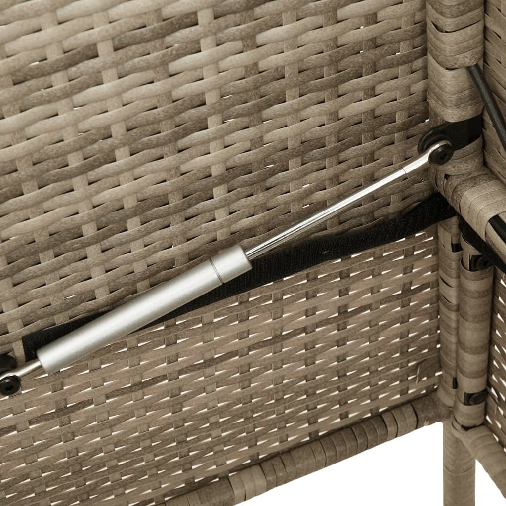 vidaXL Tuinbank Beige met Kussens & Opbergruimte - 35% Korting!