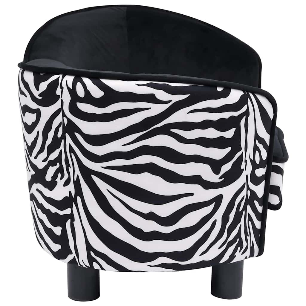 VidaXL Hondenbank Zwart Pluche 68cm -35% Korting!