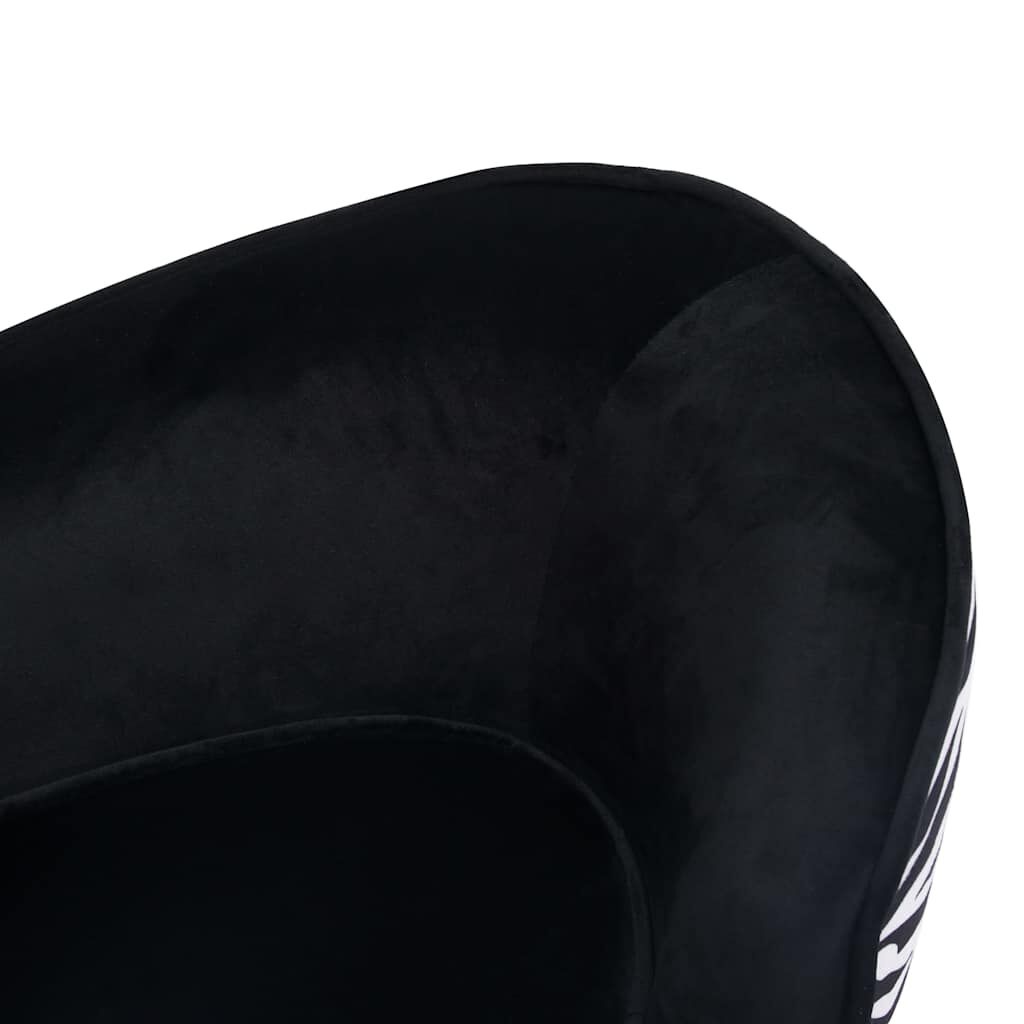 VidaXL Hondenbank Zwart Pluche 68cm -35% Korting!