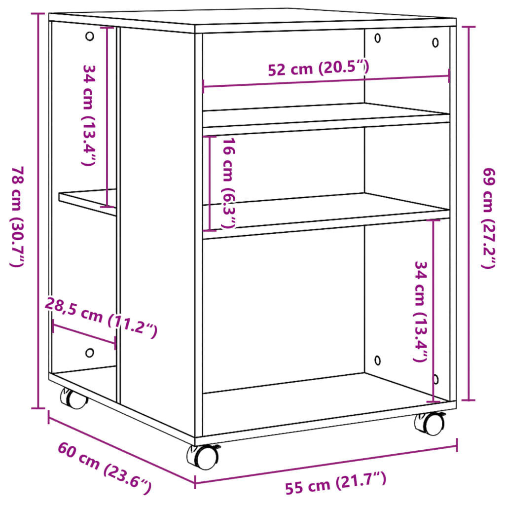 vidaXL Bijzettafel Zwart - 35% Korting! Zo Goed Als Nieuw