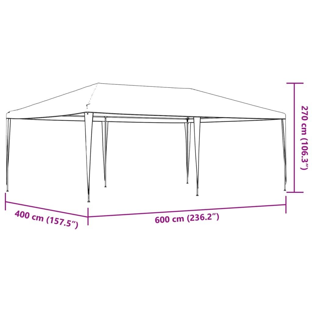 vidaXL Partytent 4x6 m wit