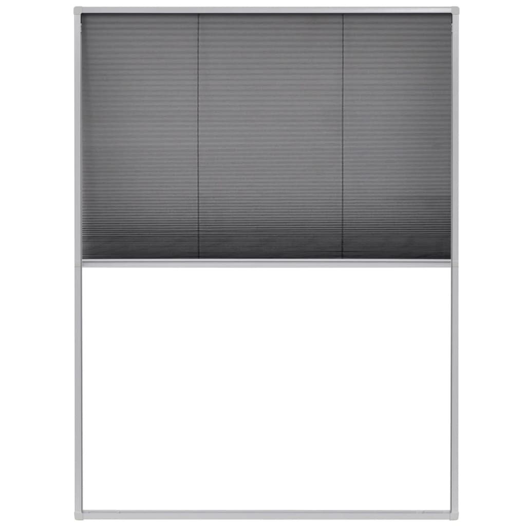 vidaXL Raamhor plissé 60x80 cm aluminium