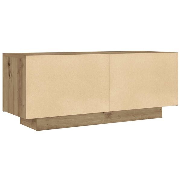 vidaXL Tv-meubel 100x35x40 cm bewerkt hout artisanaal eikenkleurig