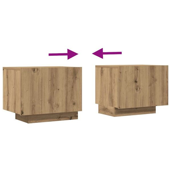 vidaXL Tv-meubel 100x35x40 cm bewerkt hout artisanaal eikenkleurig