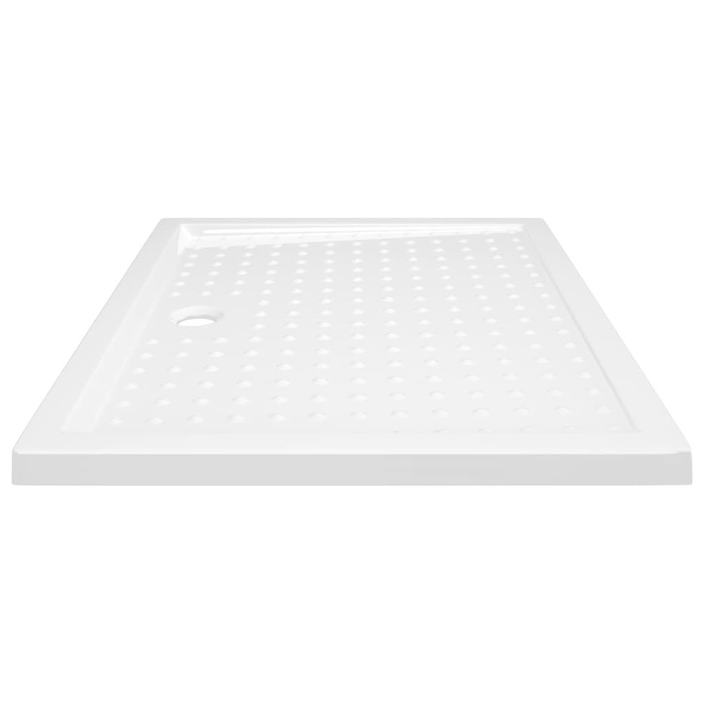 vidaXL Douchebak met noppen 80x100x4 cm ABS wit