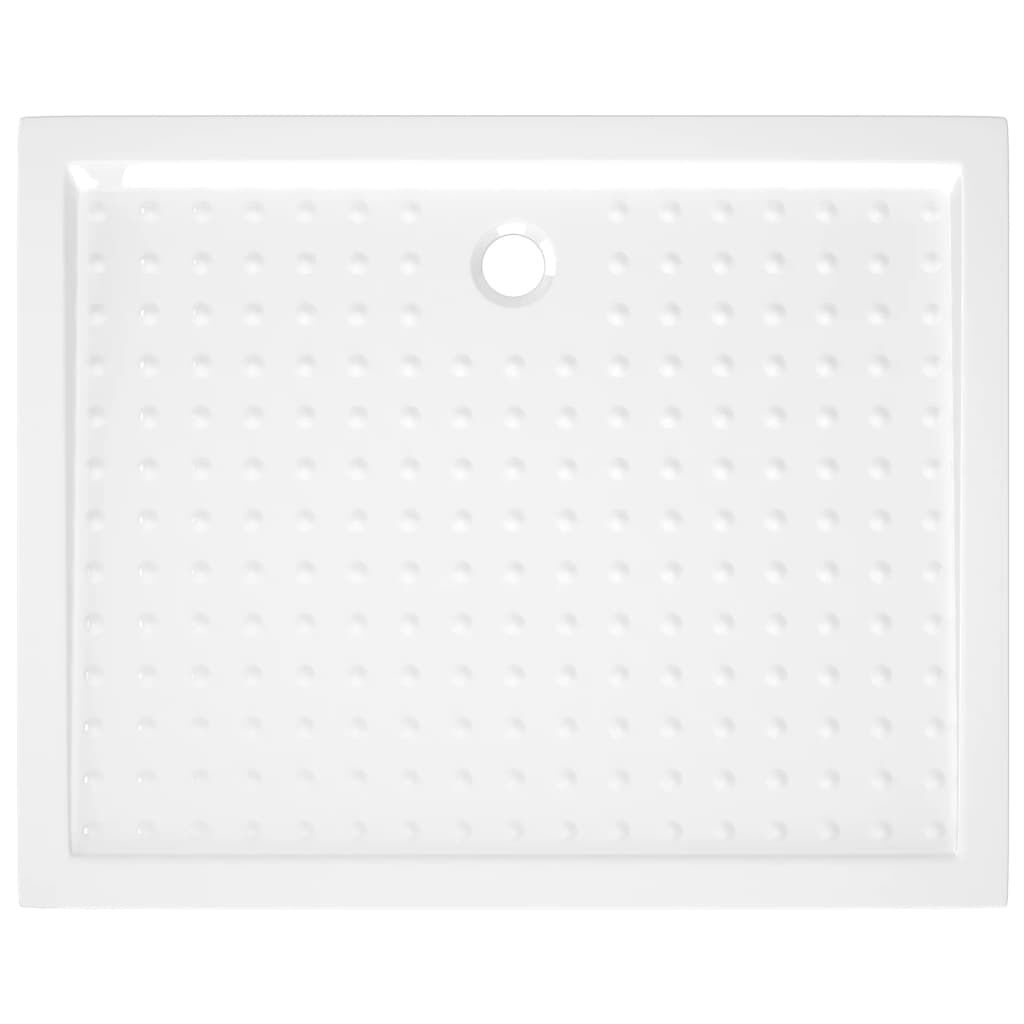 vidaXL Douchebak met noppen 80x100x4 cm ABS wit