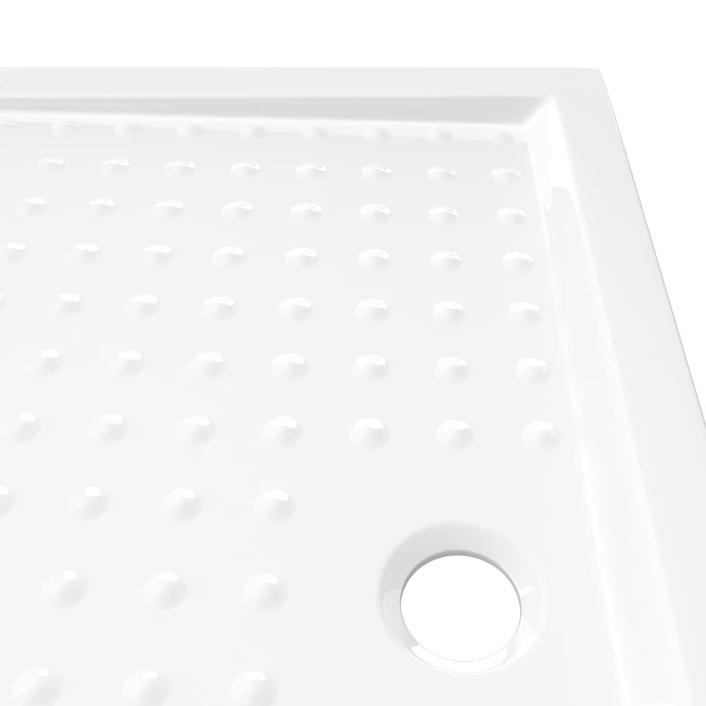 vidaXL Douchebak met noppen 80x100x4 cm ABS wit