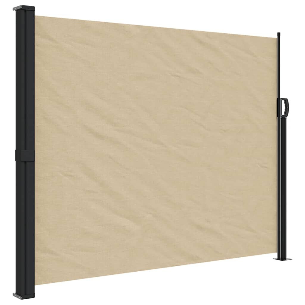 vidaXL Windscherm uittrekbaar 160x300 cm beige