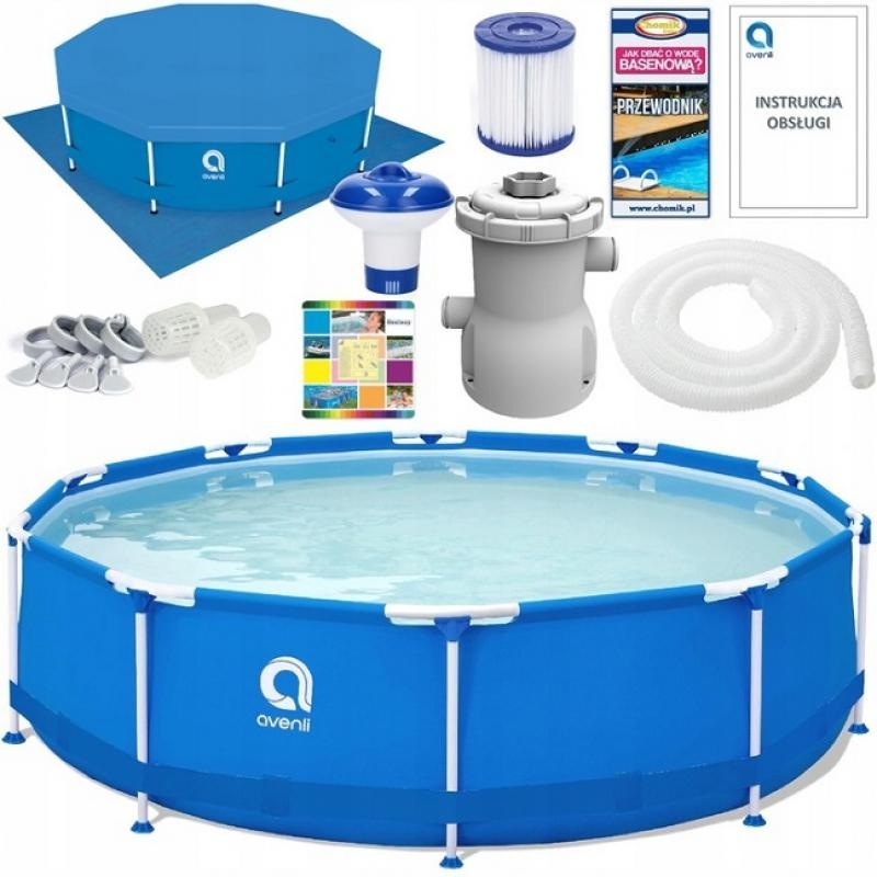 Avenli - opzetzwembad - 366x76 cm - 6.125 L - complete set